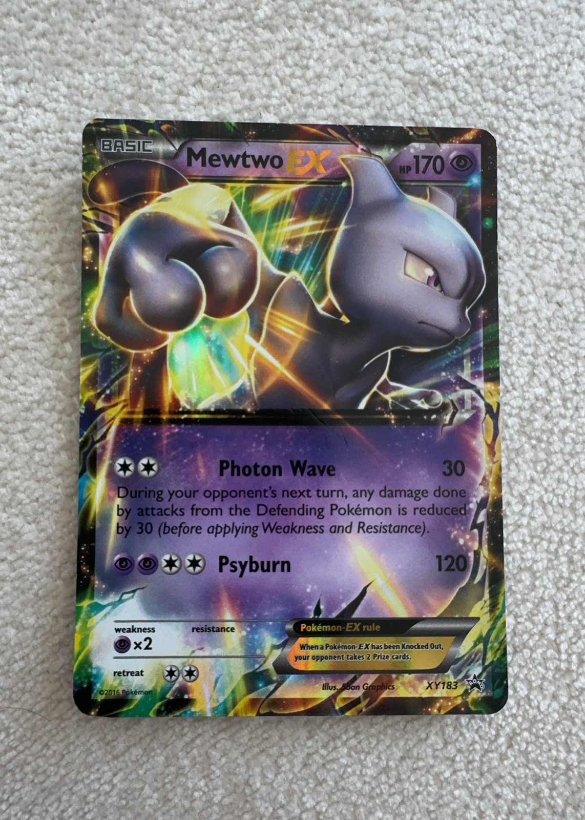 Mewtwo-EX — seller photo